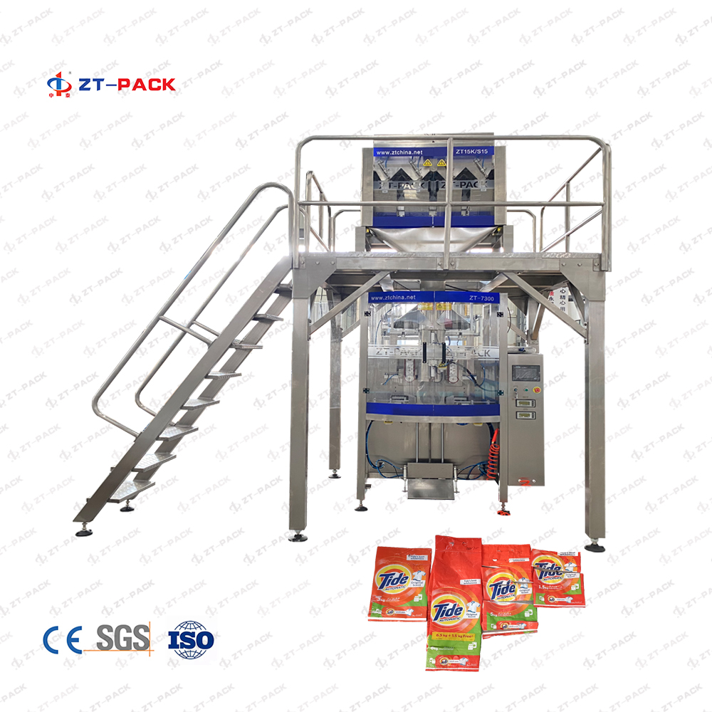 0.5kg-8kg Powder Filling Sealing Machine For Detergent Foods Chemicals Sachet Bag Packing Equipment