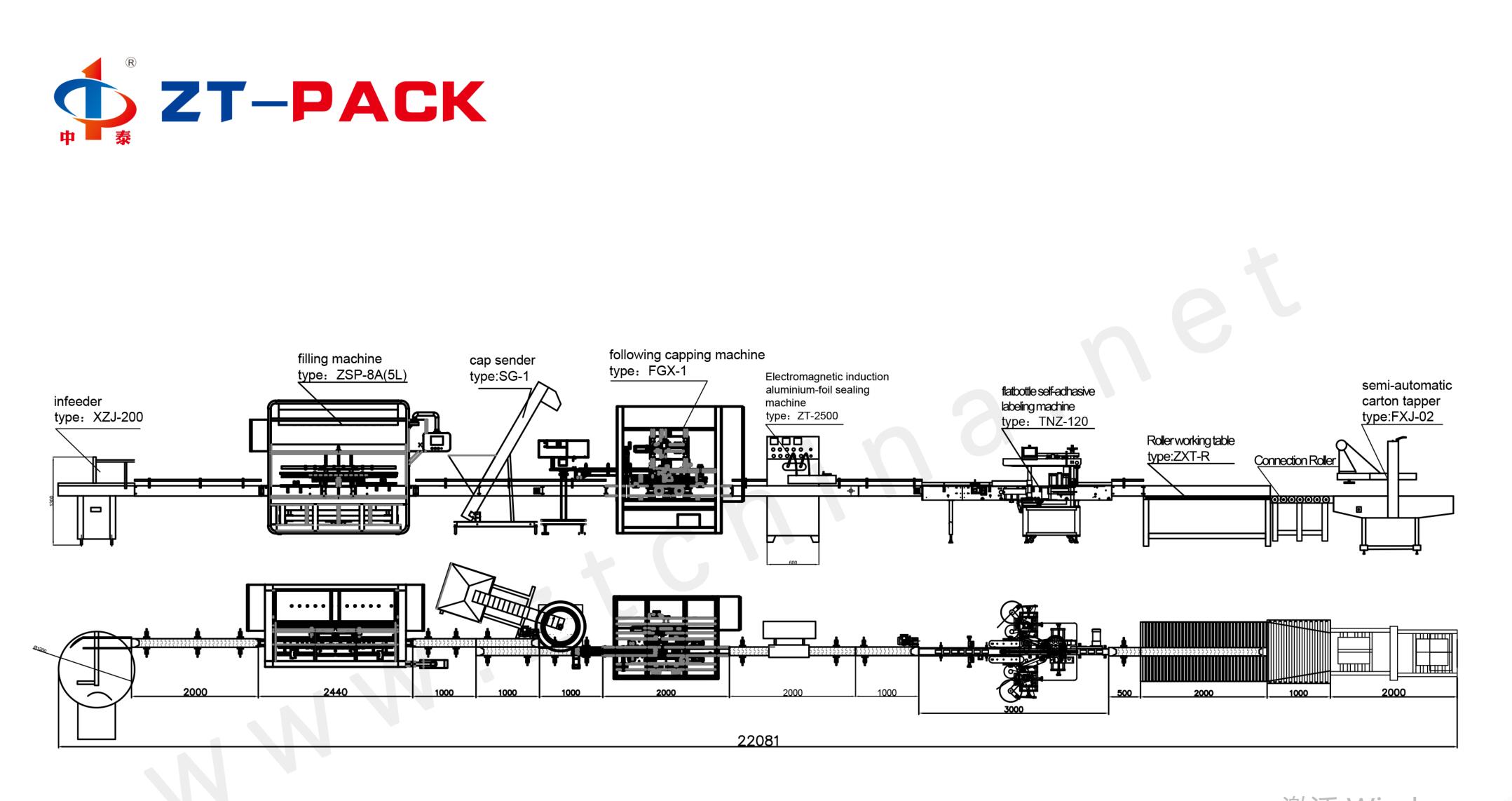 Automatic Linear Packaging Line