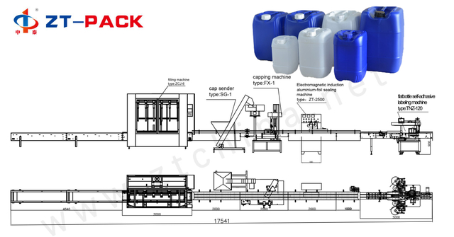 5L-30L Drum Net Weight Filling Machine Packing Line