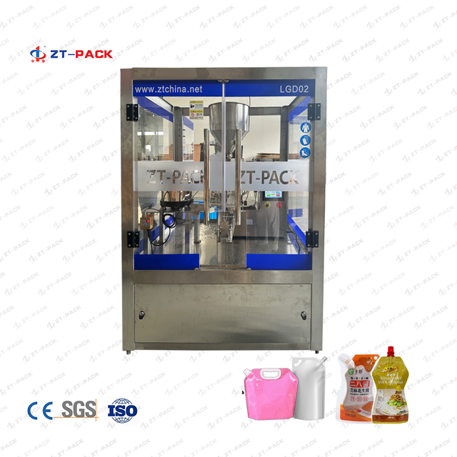 Desktop Turntable Bagged Filling And Capping Machine