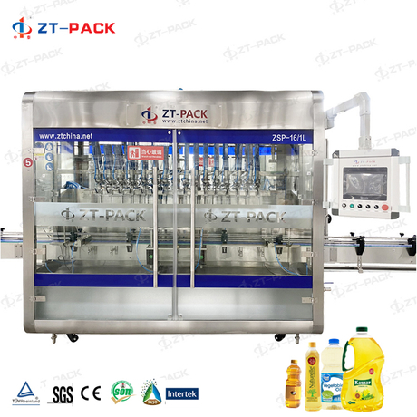 100ml -1000ml Piston Full Automatic Edible Oil Linear Filling Machine